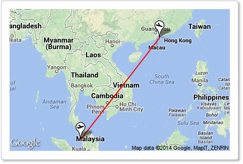 Flights from Penang to Hong Kong