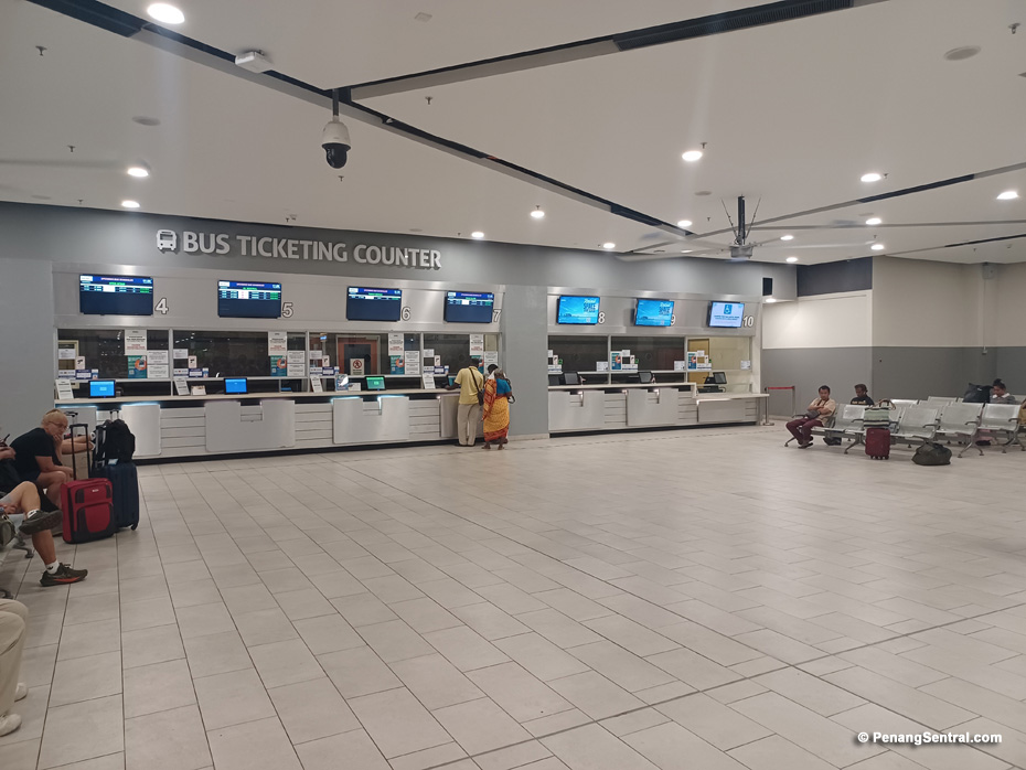 Penang Sentral Bus Ticket Counters